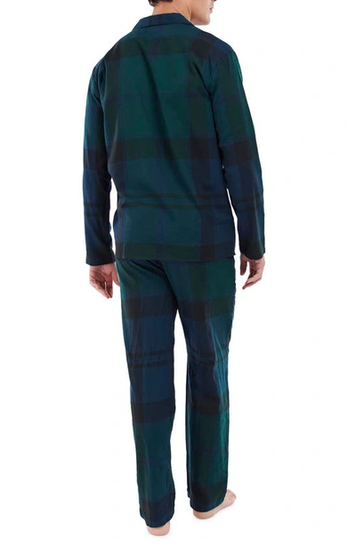 Shop Barbour Large Scale Laith Pajama Set In Black Watch