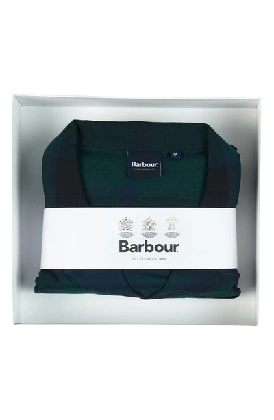Shop Barbour Large Scale Laith Pajama Set In Black Watch