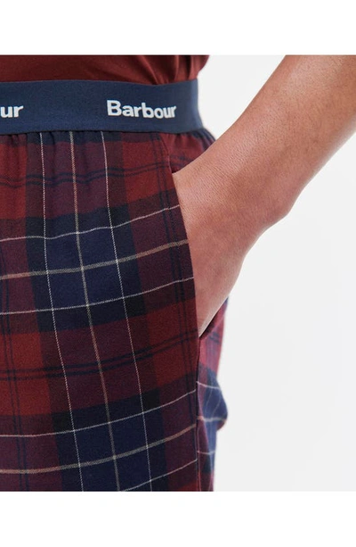 Shop Barbour Glenn Tartan Trousers In Cordovan Tartan