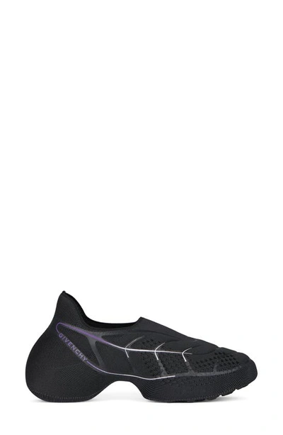 Shop Givenchy Tk-360 Plus Knit Sneaker In Black/ Purple