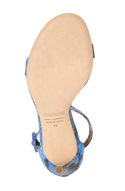 Shop L Agence Gisele Ii Ankle Strap Sandal In Paloma Blue