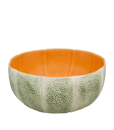 Shop Bordallo Pinheiro Melon Salad Bowl (25cm) In Green