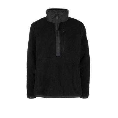 Shop Canada Goose Renfrew Fleece Sweatshirt - Men's - Polyester/recycled Wool/polyamide/other Materials In Black