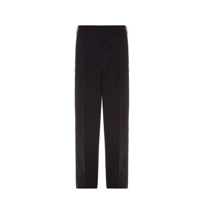 Shop Dolce & Gabbana Side Stripe Pleat Trousers In Black