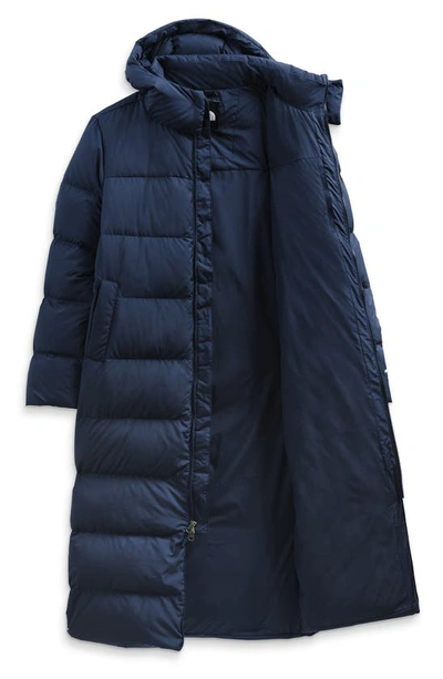 Shop The North Face Triple C Longline 550 Fill Power Down Parka In Summit Navy