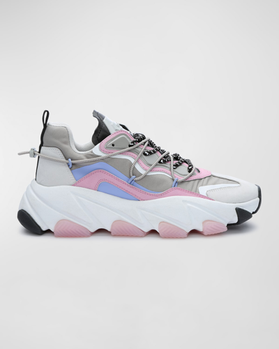 Ash Women's Almond Toe Accent Sneakers In Pearl/nebbia/bubblegum | ModeSens