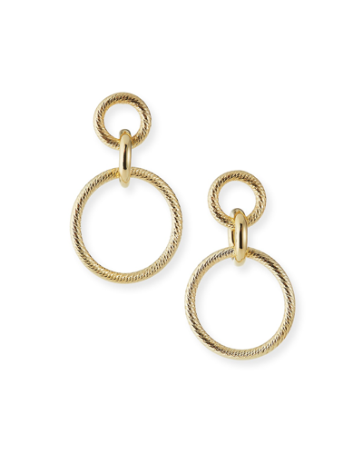 Shop Jennifer Zeuner Wes Hoop-drop Earrings In Gold