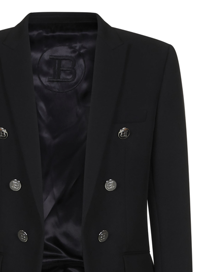 Shop Balmain Paris Blazer In Black