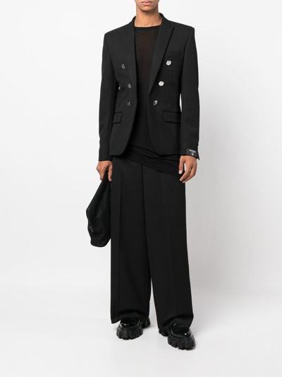 Shop Balmain Paris Blazer In Black