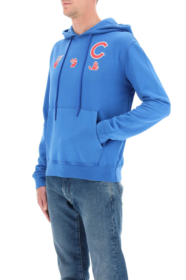Off-White MLB Chicago cubs hoodie - Blue