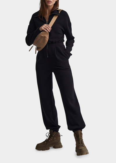 Shop Varley Jessie Long-sleeve Jumpsuit In Black