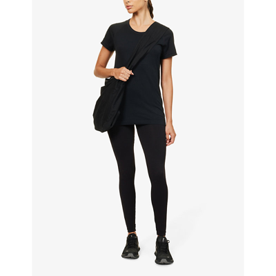 Spanx Ecocare High-rise Stretch-jersey Leggings In Very Black