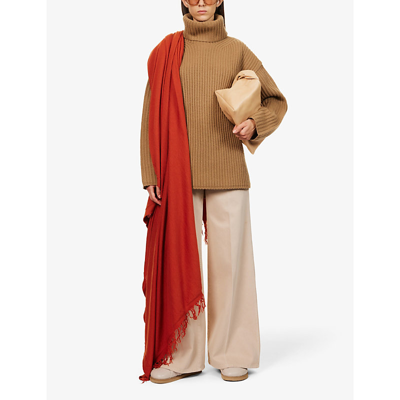 Joseph Morisset Wide-leg High-rise Woven Trousers In Sand
