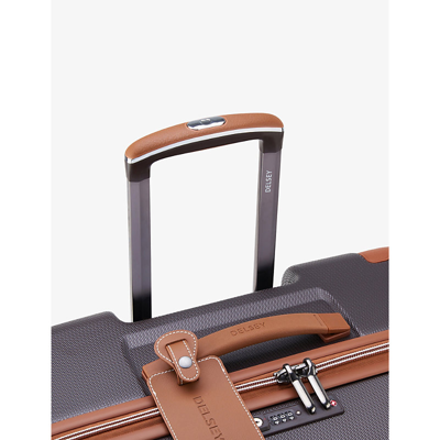 Delsey Chatelet Air 2.0 Shell Suitcase 80cm In Dark Brown