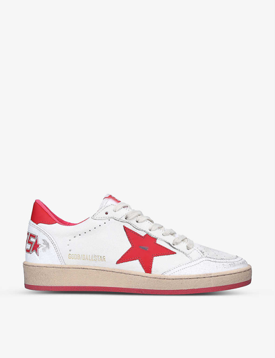 Golden Goose Logo Casual Sneakers In White/comb