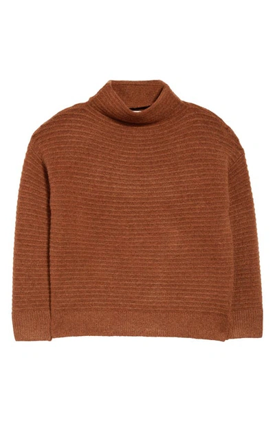 Shop Madewell Belmont Mock Neck Sweater In Hthr Afterglow