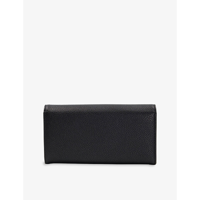 Shop Dune Black-synthetic Kingly Interlock-logo Faux-leather Purse