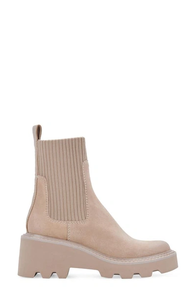 Shop Dolce Vita Hoven H2o Waterproof Bootie In Dune Leather H2o