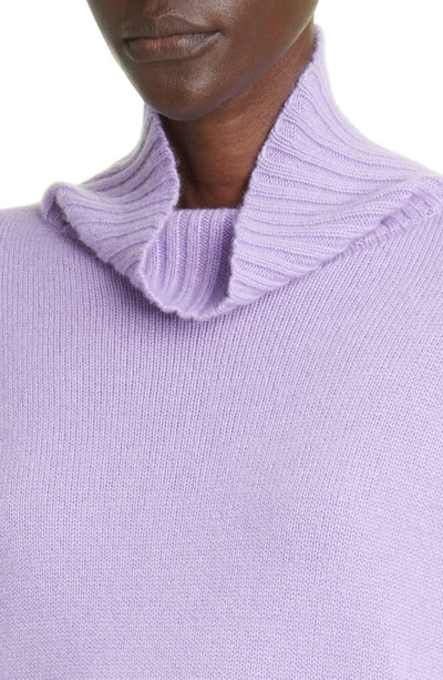 Shop Lafayette 148 Kindcashmere Turtleneck Sweater In Wisteria