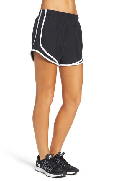 Shop Nike Dri-fit Tempo Running Shorts In Black/wlfgry