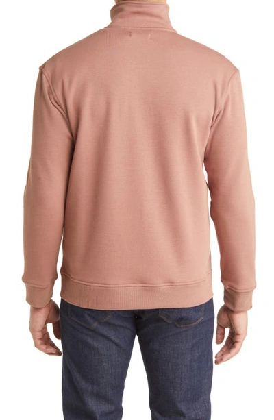 Shop Ugg Zeke Half-zip Pullover In Dark Chestnut