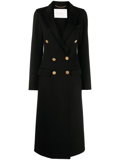 Shop Adam Lippes Double-breasted Coat In Black