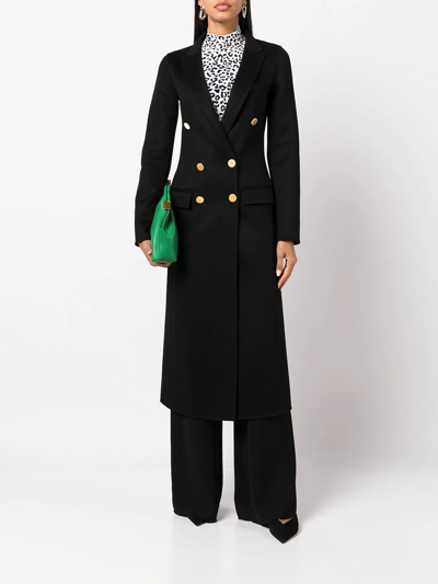 Shop Adam Lippes Double-breasted Coat In Black