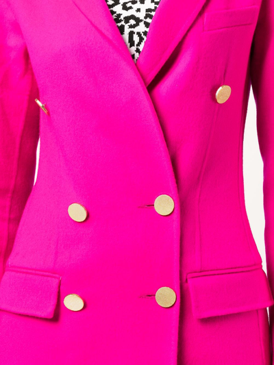 Shop Adam Lippes Double-breasted Coat In Pink