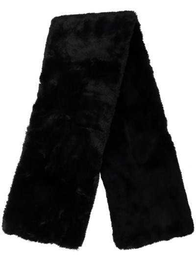 Shop Apparis Bambi Faux-fur Scarf In Black