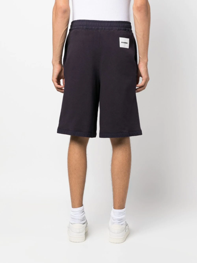 Shop Jil Sander Logo-patch Track Shorts In Violett