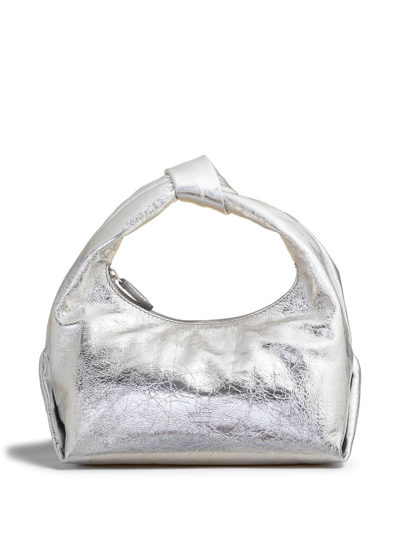 Shop Khaite Small Beatrice Mini Bag In Silver
