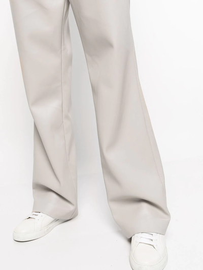 Shop Apparis Trey Vegan Leather Trousers In Grey