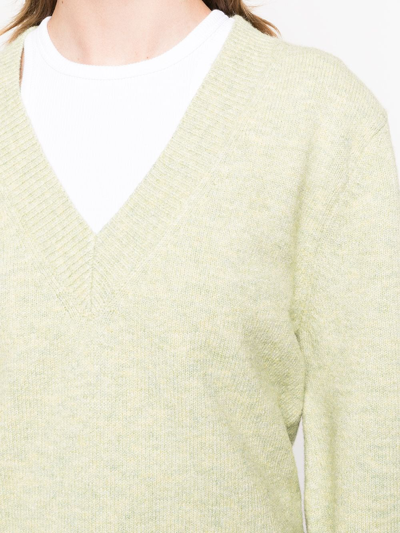 Shop Apparis Moira V-neck Sweater In Green
