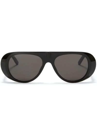 Shop Palm Angels Sierra Round-frame Sunglasses In Schwarz