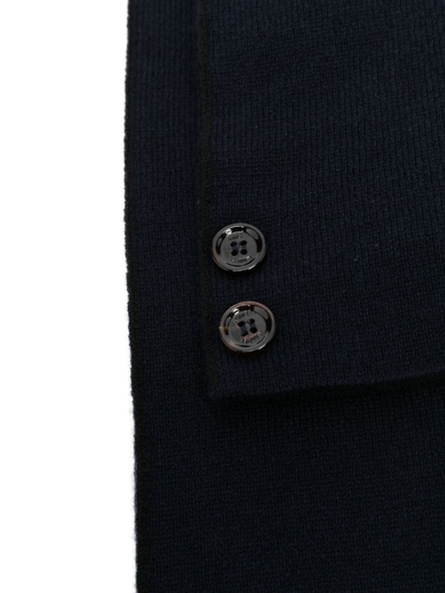 Moorer Ribbed Cashmere Scarf In Blau