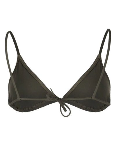 Shop Eres Mouna Triangle-cup Bikini Top In Grün