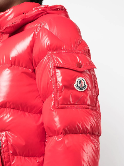 Shop Moncler Maya Padded Jacket In Red