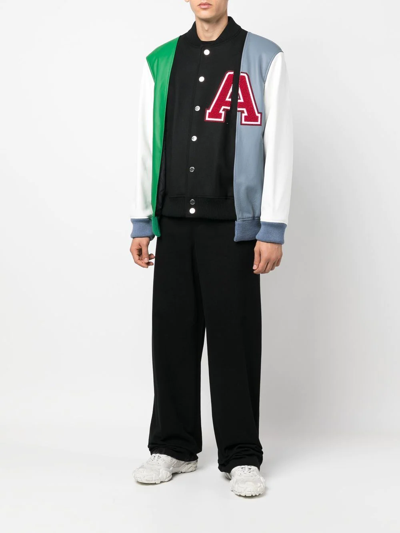 Shop Ambush Layered Varsity Jacket In Black