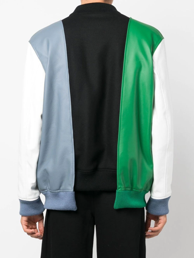 Shop Ambush Layered Varsity Jacket In Black