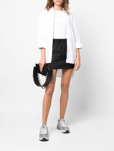 Wardrobe.nyc Utility Drawstring Miniskirt In Schwarz