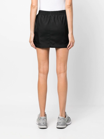 Shop Wardrobe.nyc Drawstring Mini Skirt In Schwarz