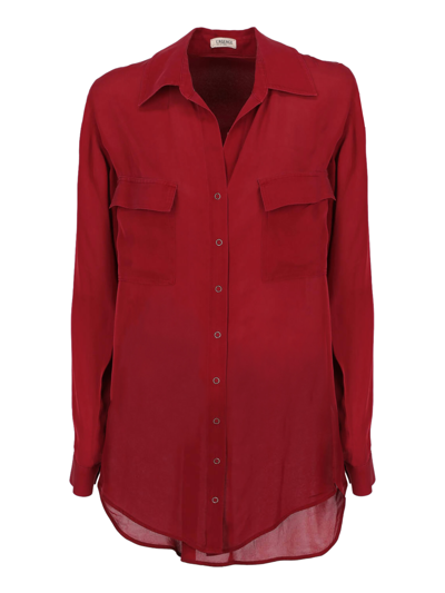 Pre-owned L Agence Women's Shirts - L'agence - In Red Silk