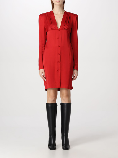 Shop Philosophy Di Lorenzo Serafini Dress  Woman In Red