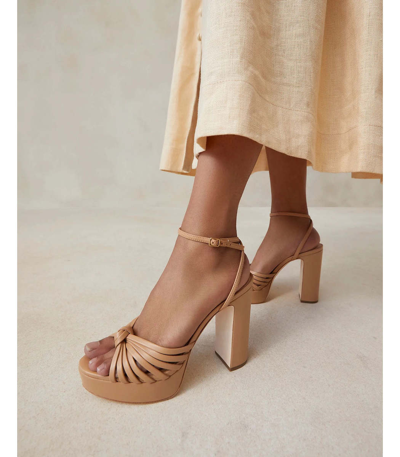 Shop Loeffler Randall Rivka Platform Sandal In Tan
