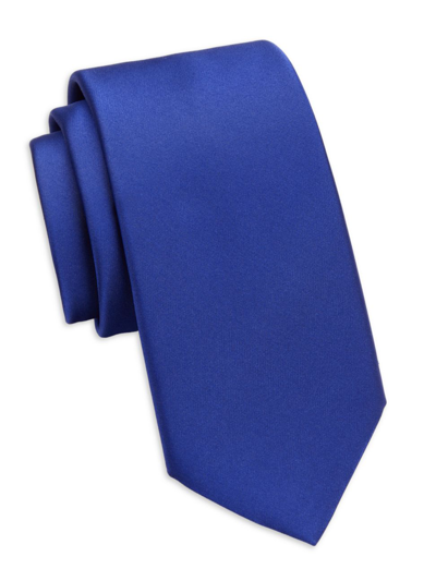 Shop Saks Fifth Avenue Men's Collection Silk Satin Necktie In Soda Light Blue