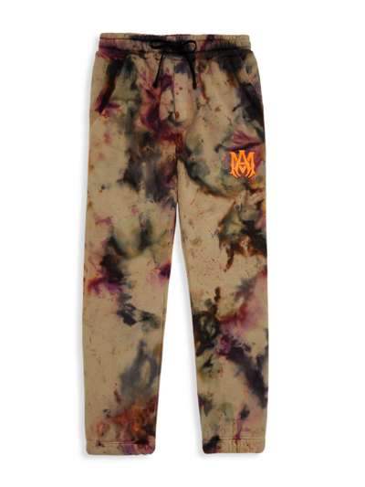 Shop Amiri Little Boy's & Boy's Tie-dye Sweatpants In Neutral