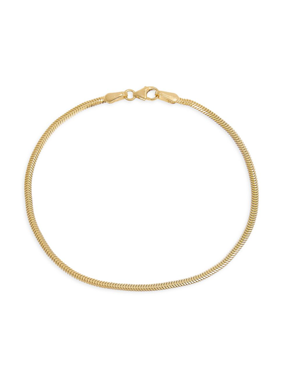 Shop By Adina Eden Women's 14k Yellow Gold Snake-chain Bracelet