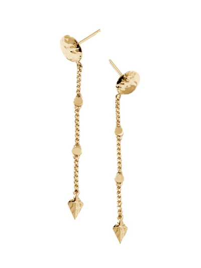 Shop John Hardy Women's Reticulated 18k Gold Drop Earrings In Yellow