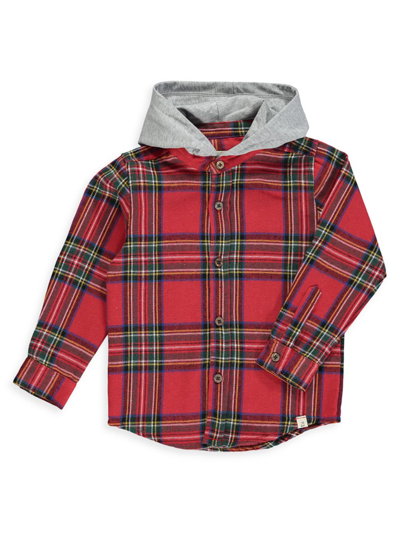 Me & Henry Baby Boy's & Little Boy's Dyer Hooded Shirt In Red