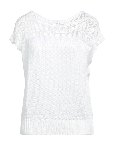 Shop Massimo Rebecchi Woman Sweater White Size M Acrylic, Polyamide